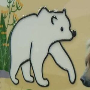 Стенд обучающий тактильно-звуковой Животные России с интегрированной индукционной системой. 840 x 640мм